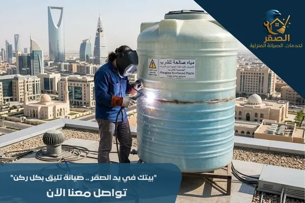 لحام خزانات فيبر جلاس بالرياض
