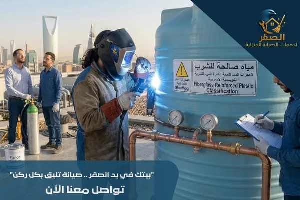 لحام خزانات فيبر جلاس بالرياض